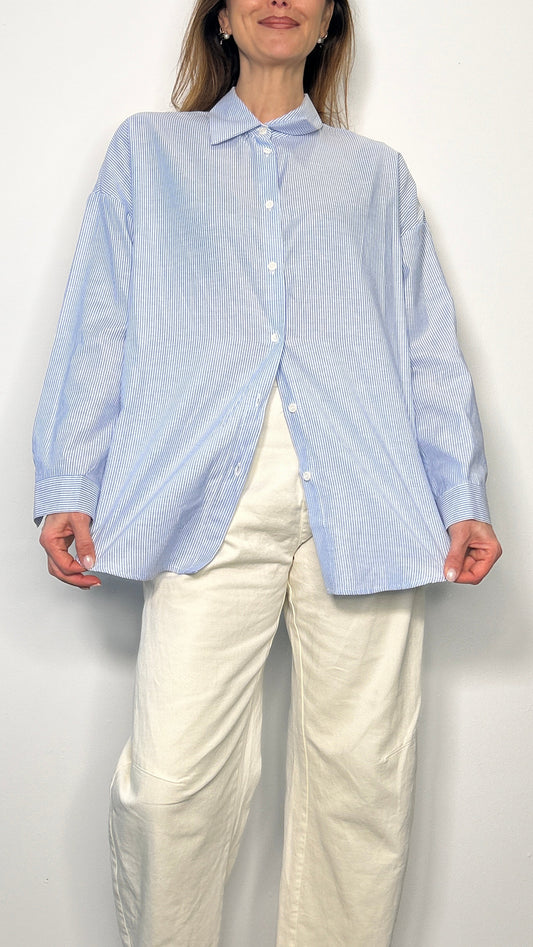 Camicia over con ricamo "Ciao Amore" Pia