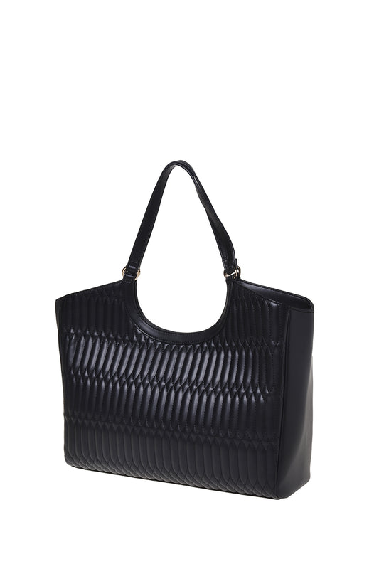 Grande borsa shopper con chiusura