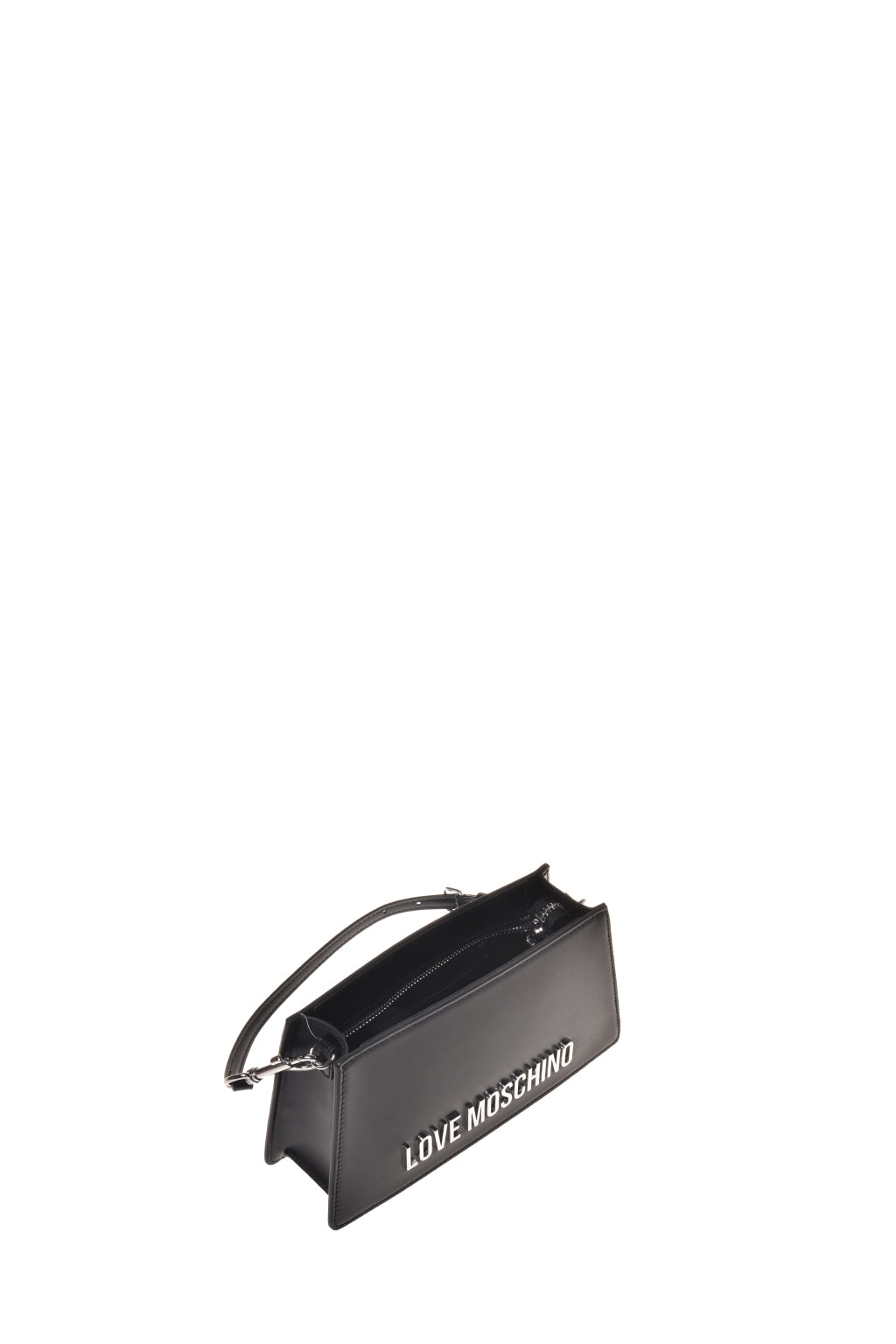 Borsa a spalla con logo Lettering