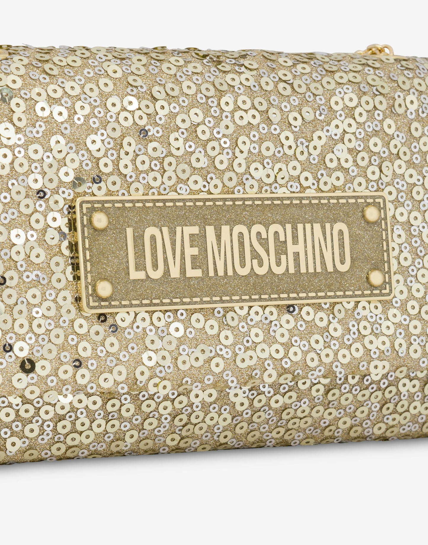 Borsa Clutch con ricamo paillettes