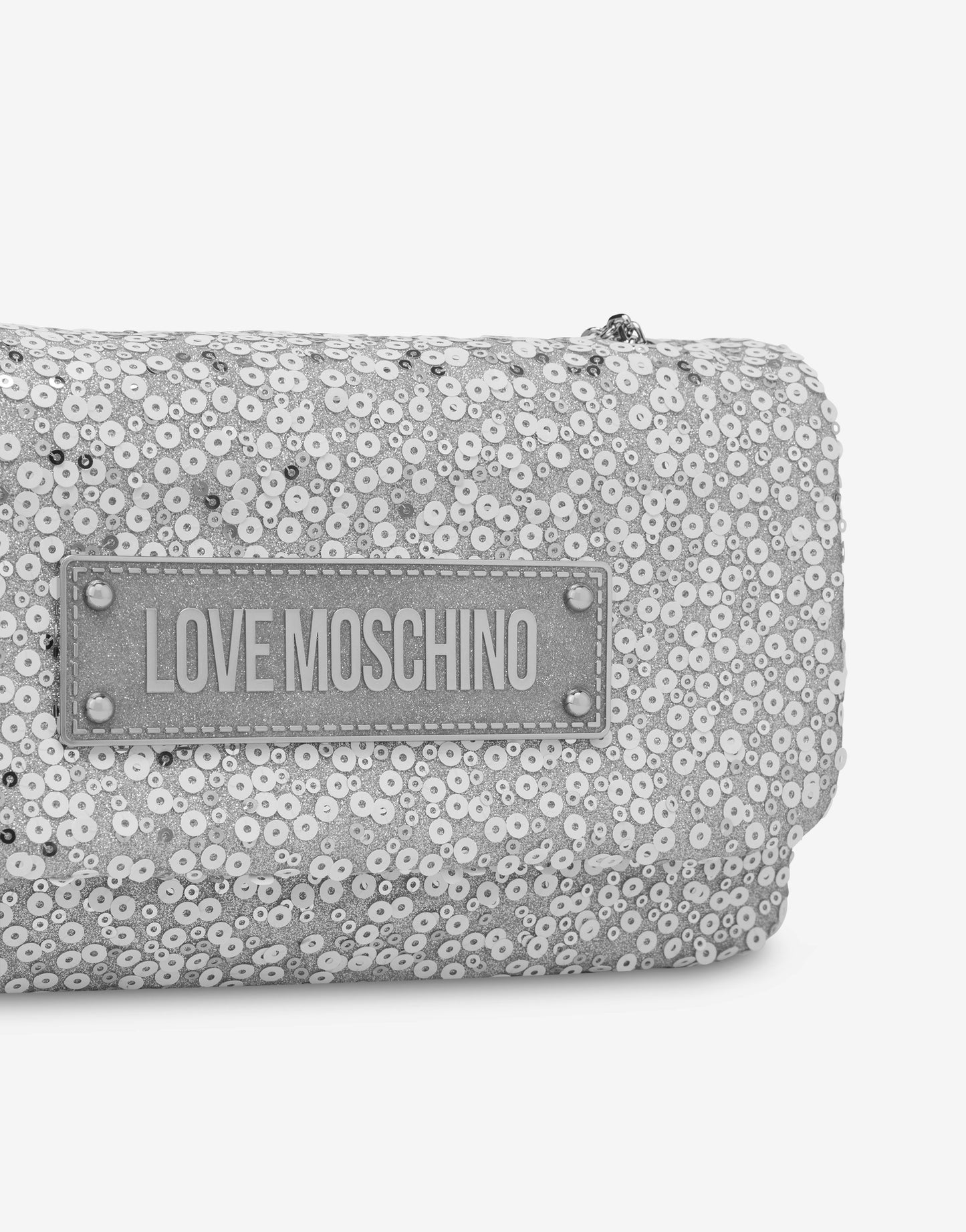 Borsa Clutch con ricamo paillettes