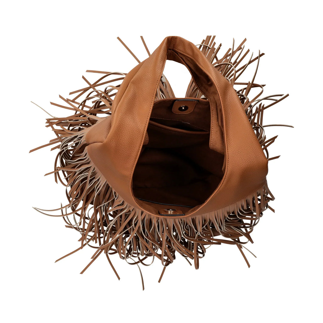 Borsa Fringe a spalla con frange
