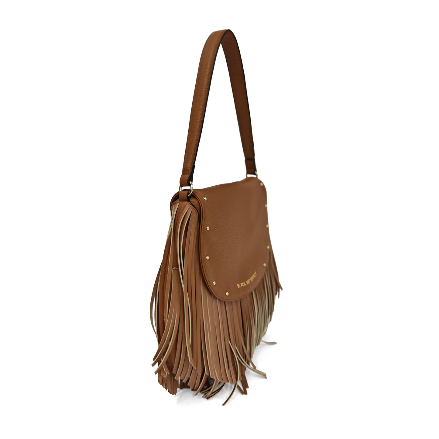 Borsa Fringe a Spalla con patta e frange