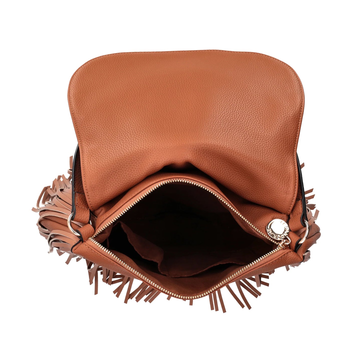 Borsa Fringe a Spalla con patta e frange