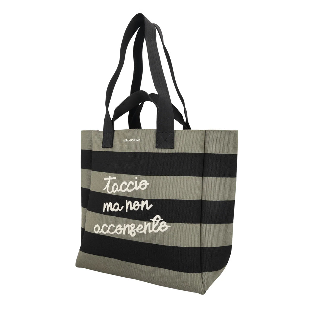 Shopping grande Jackie in tela con doppio manico