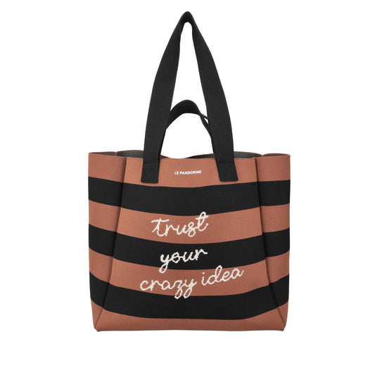 Shopping grande Jackie in tela con doppio manico