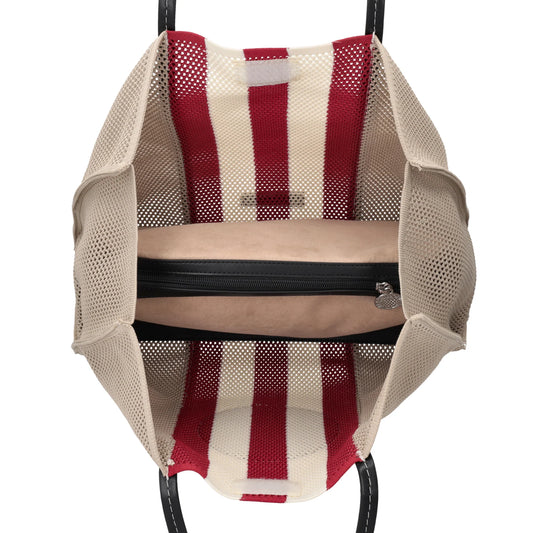 Shopping Milena in Rete con righe a contrasto