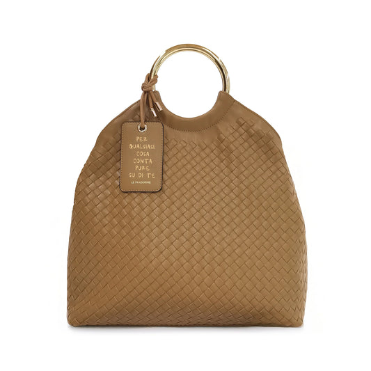 Borsa a mano Aurora con manico a cerchio