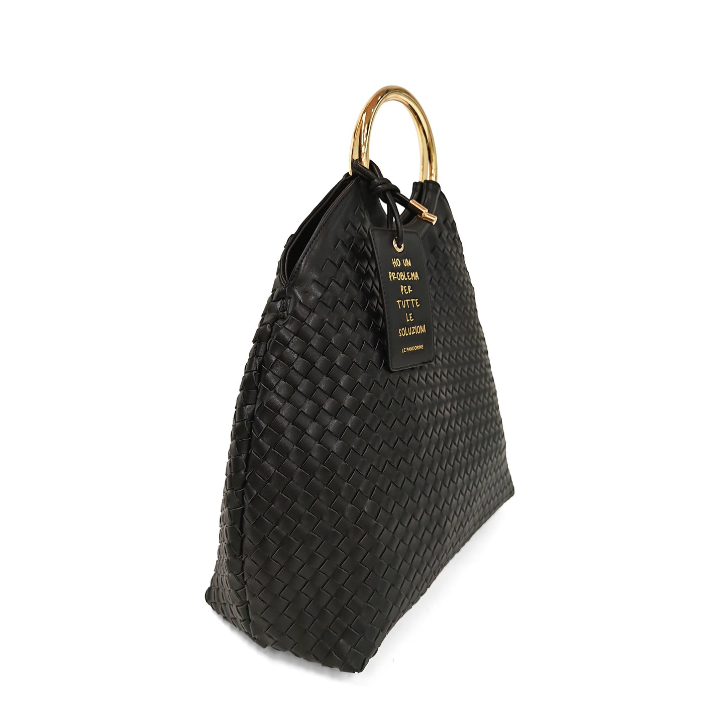 Borsa a mano Aurora con manico a cerchio