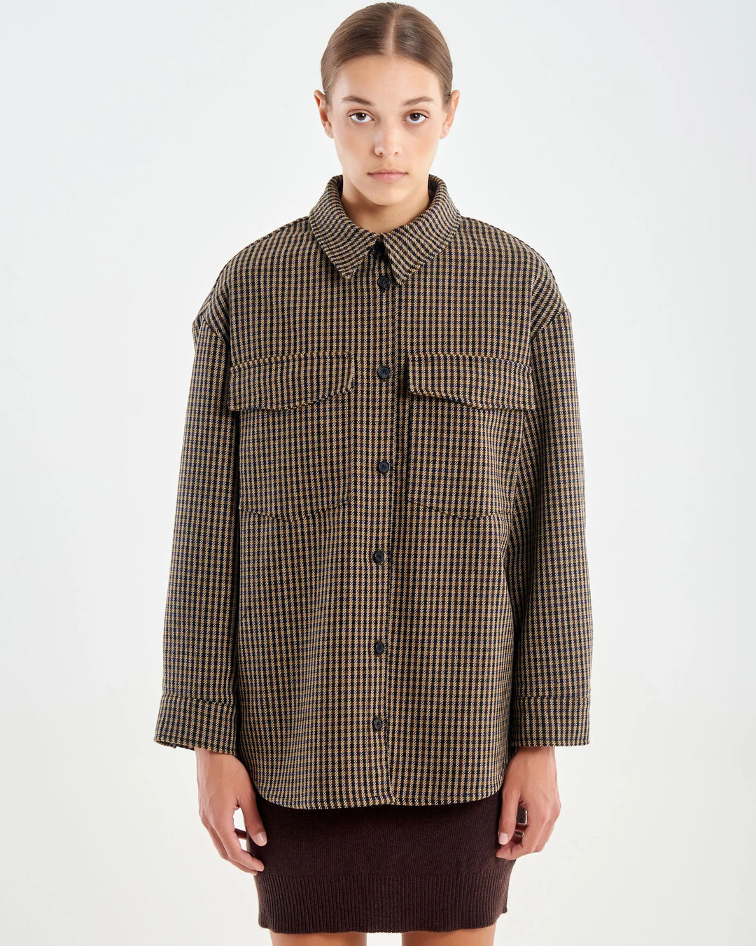 Camicia over check