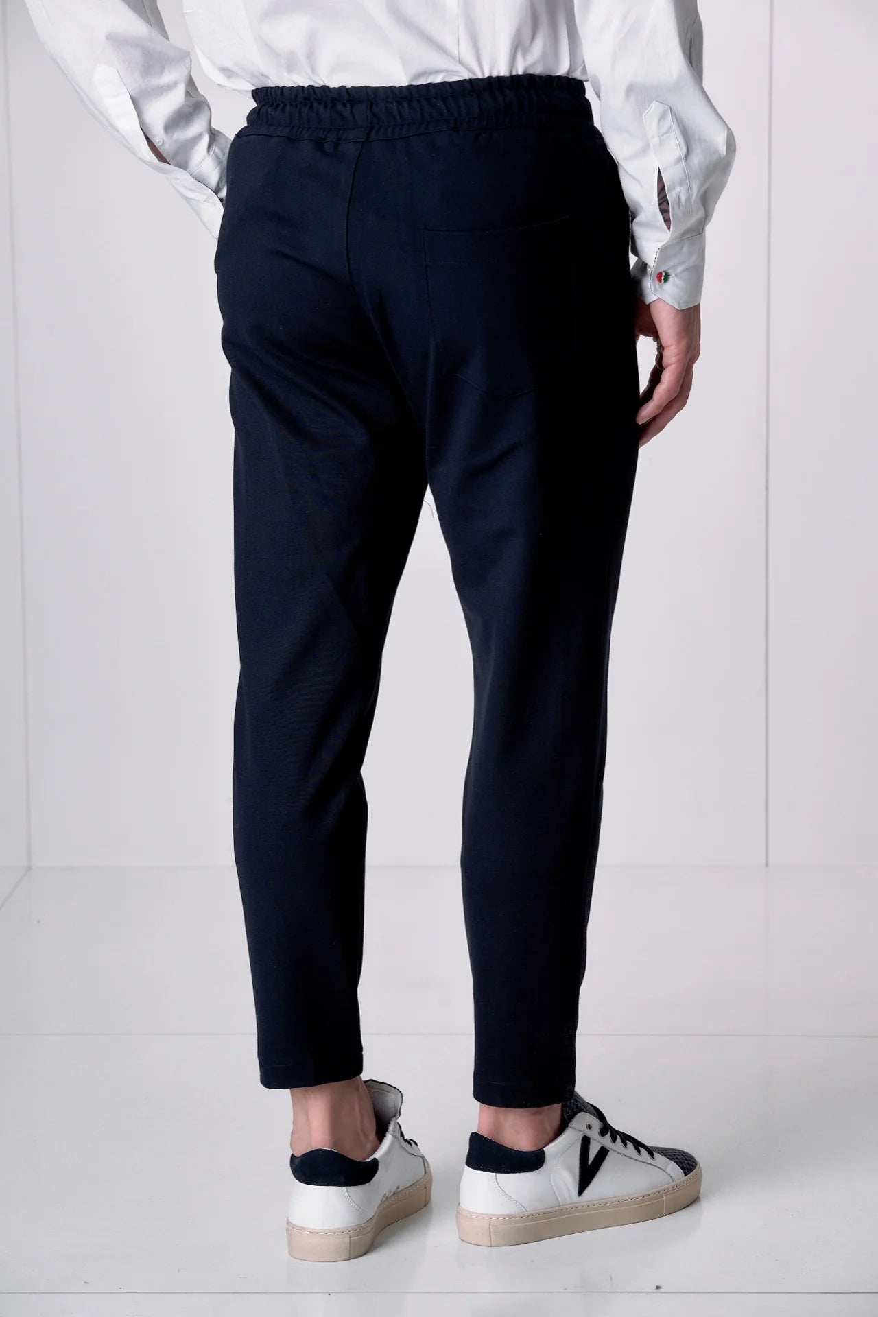 Pantalone Sartoriale con elastico in vita e interni in tessuto