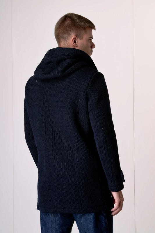 Parka punto riso con fodera interna in Tessuto