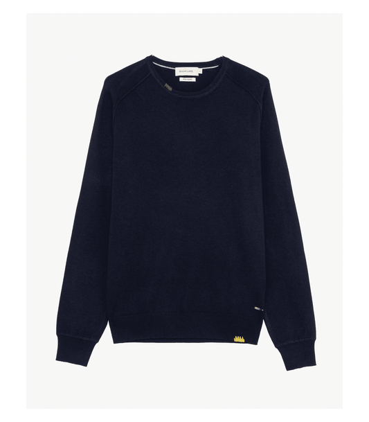 Maglione girocollo in misto lana