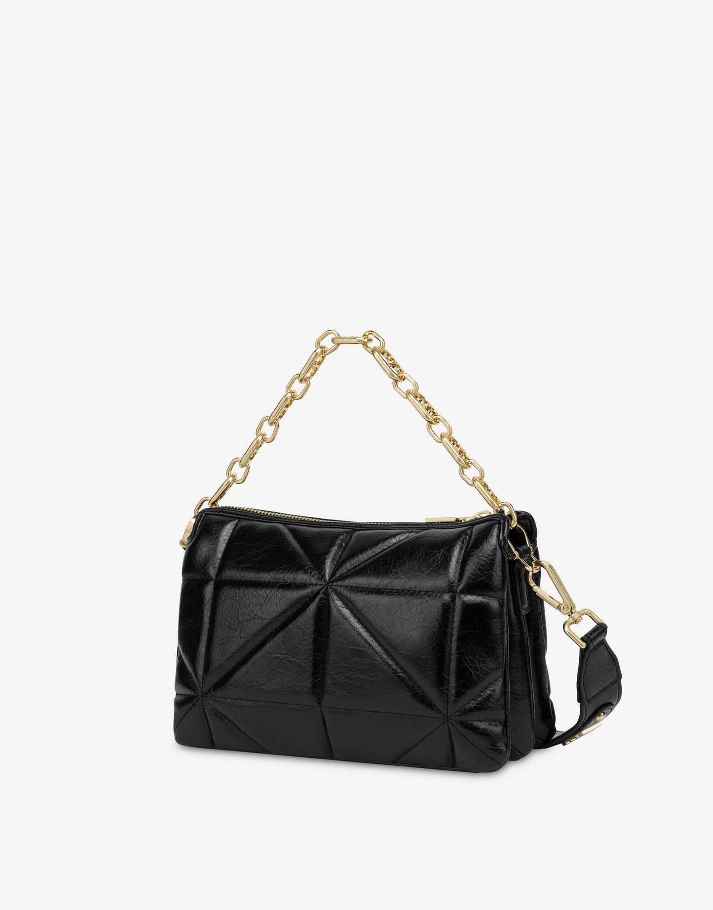 Borsa a spalla Geometric Quilted