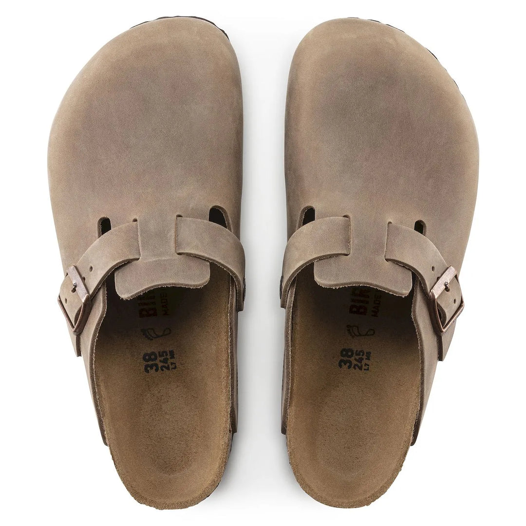 Boston pelle oliata Tabacco brown