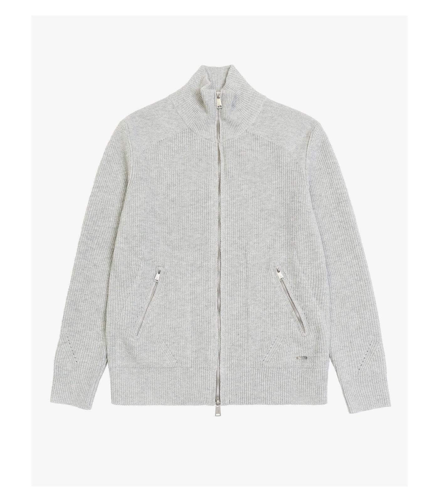 Cardigan in maglia con zip