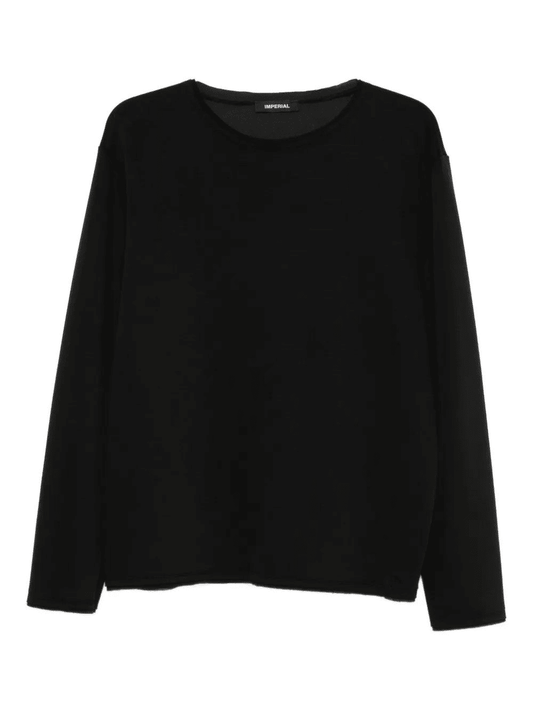 Felpa girocollo a maniche lunghe