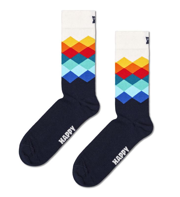 Faded Diamond Sock