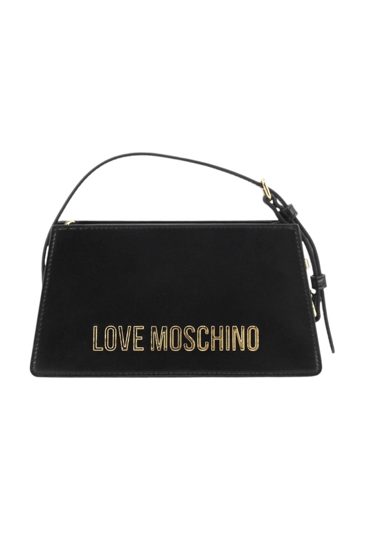 Borsa a spalla con logo Lettering