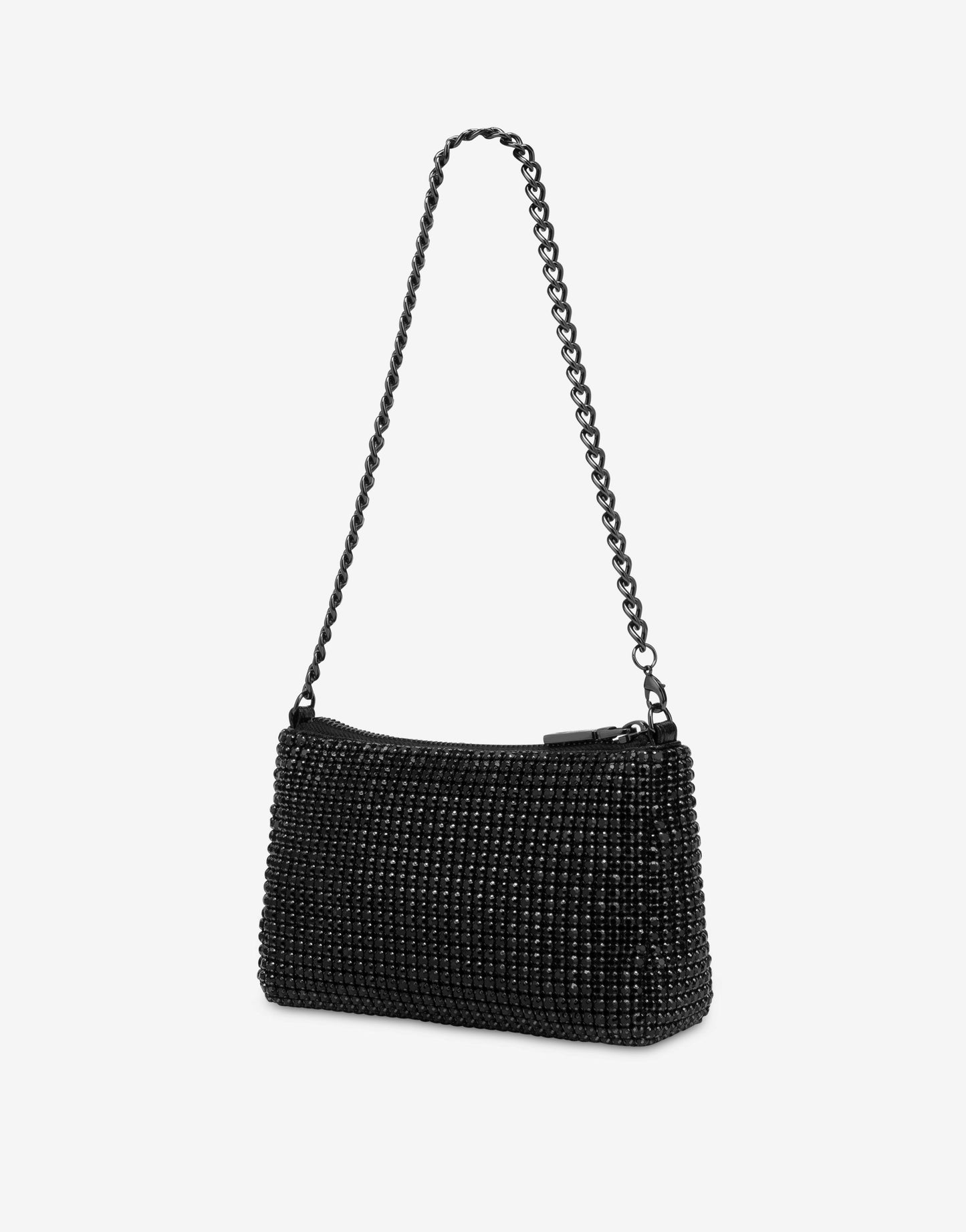 Mini bag con zip e strass