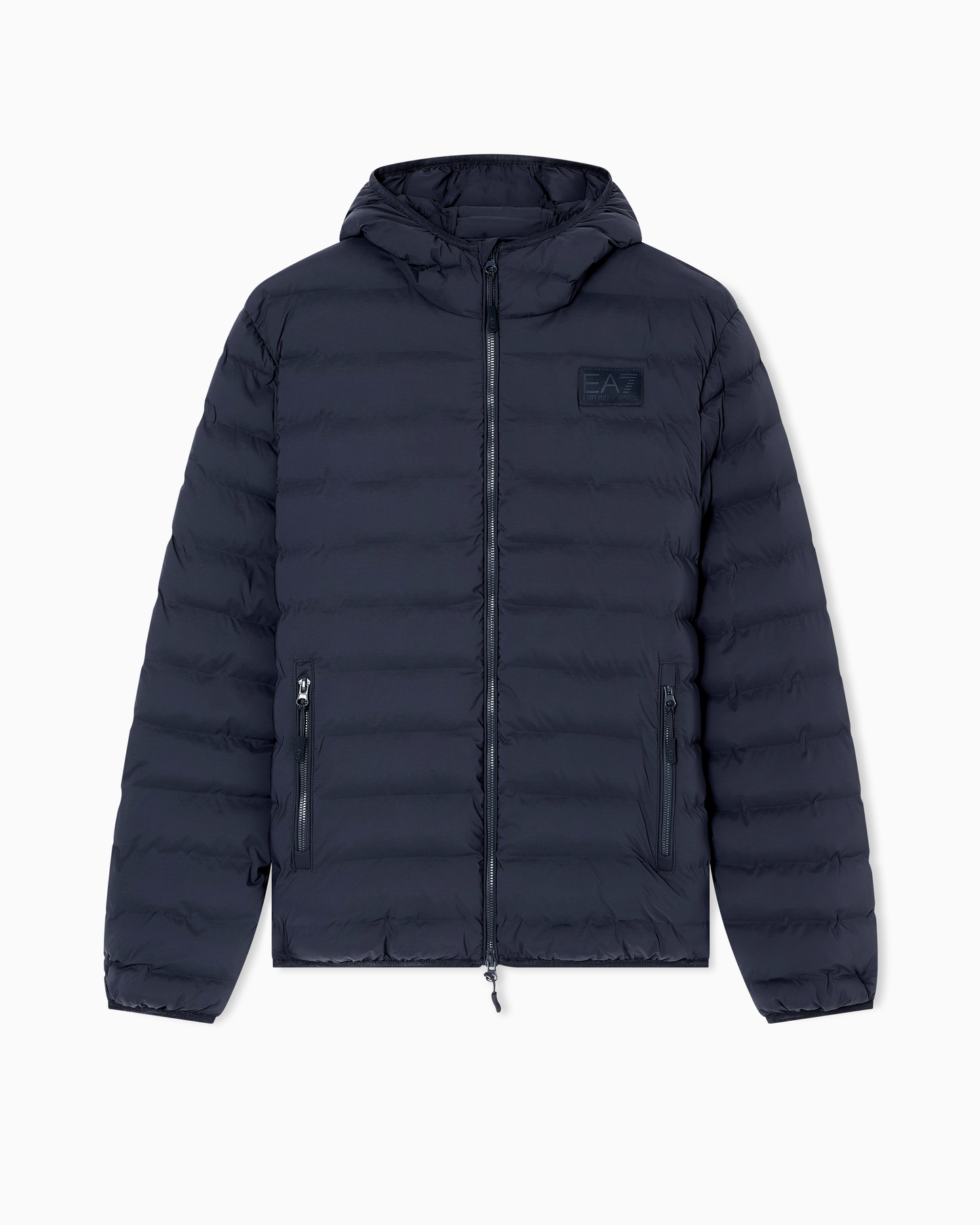 Giacca imbottita con cappuccio in tessuto tecnico