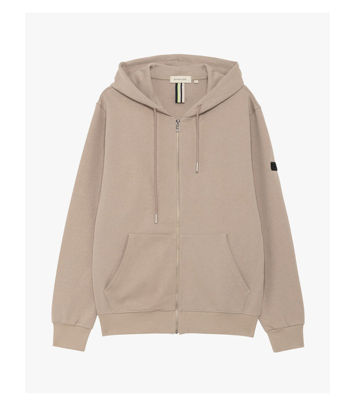 Felpa con zip e cappuccio