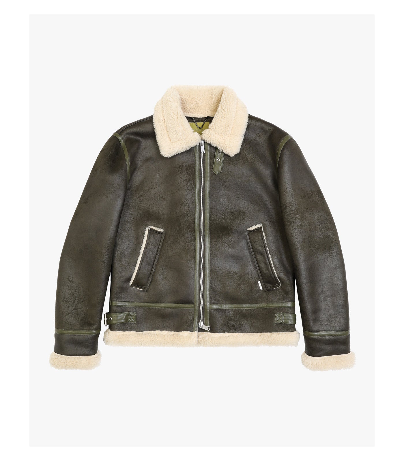 Giubbotto effetto pelle in montone