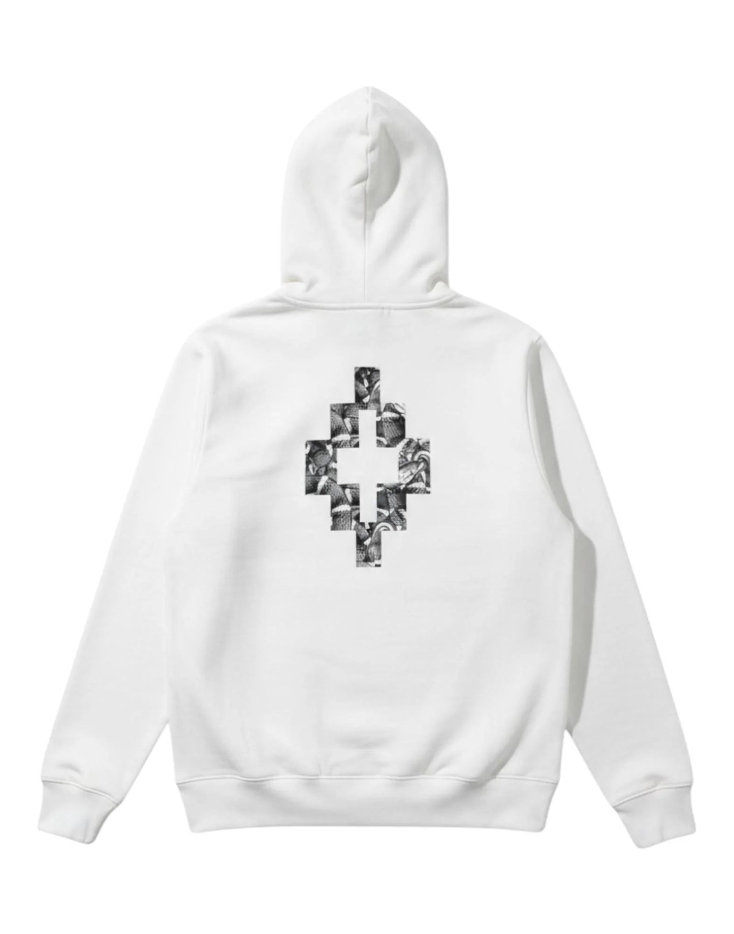 Felpa con scritta e cappuccio