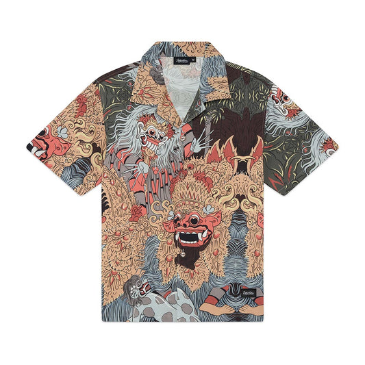 Barong and Rangda bowling shirt