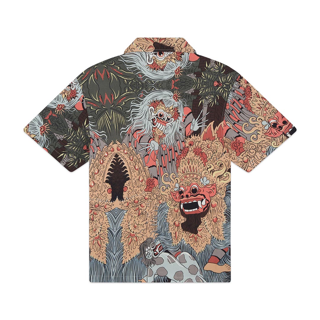 Barong and Rangda bowling shirt