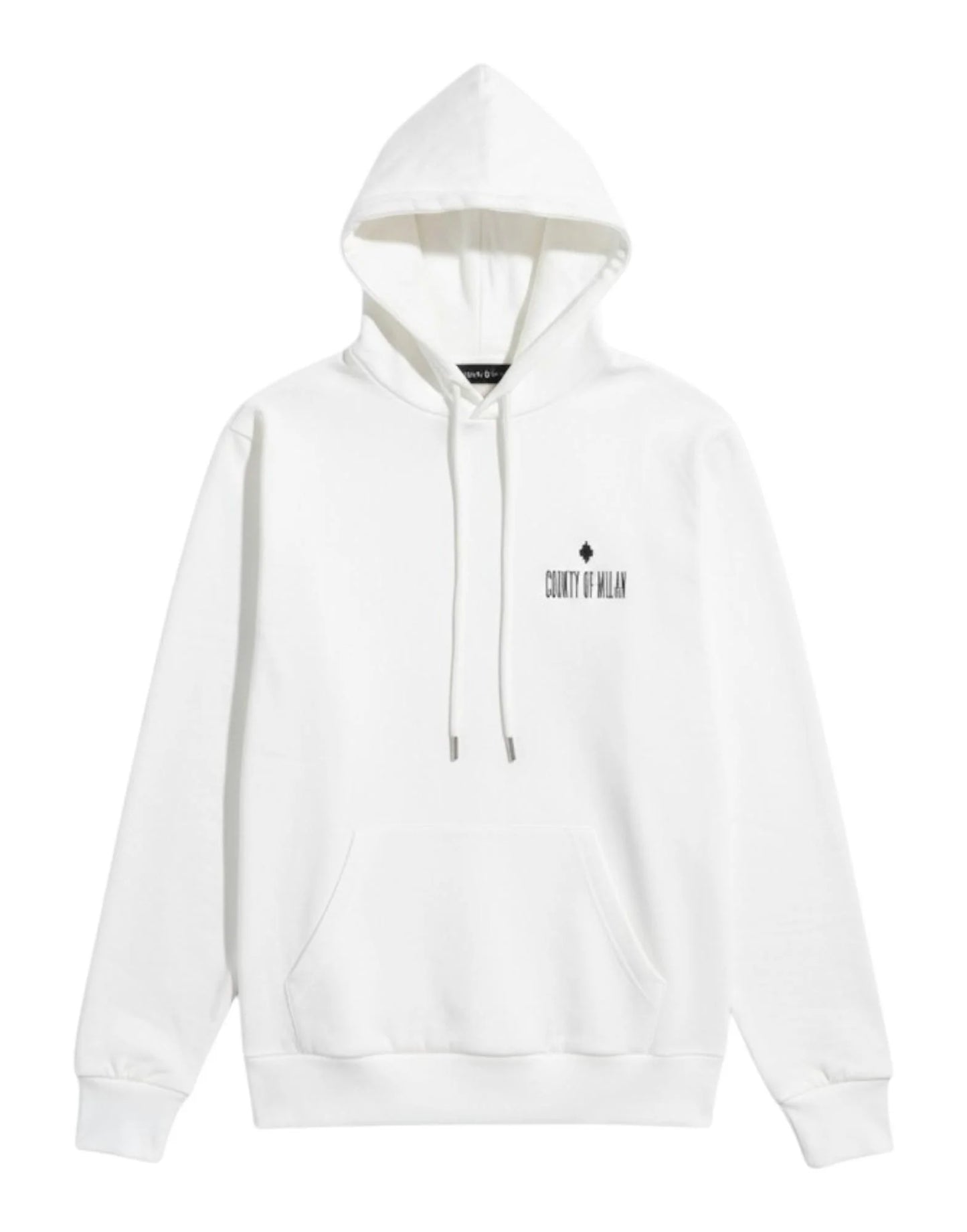 Felpa con scritta e cappuccio