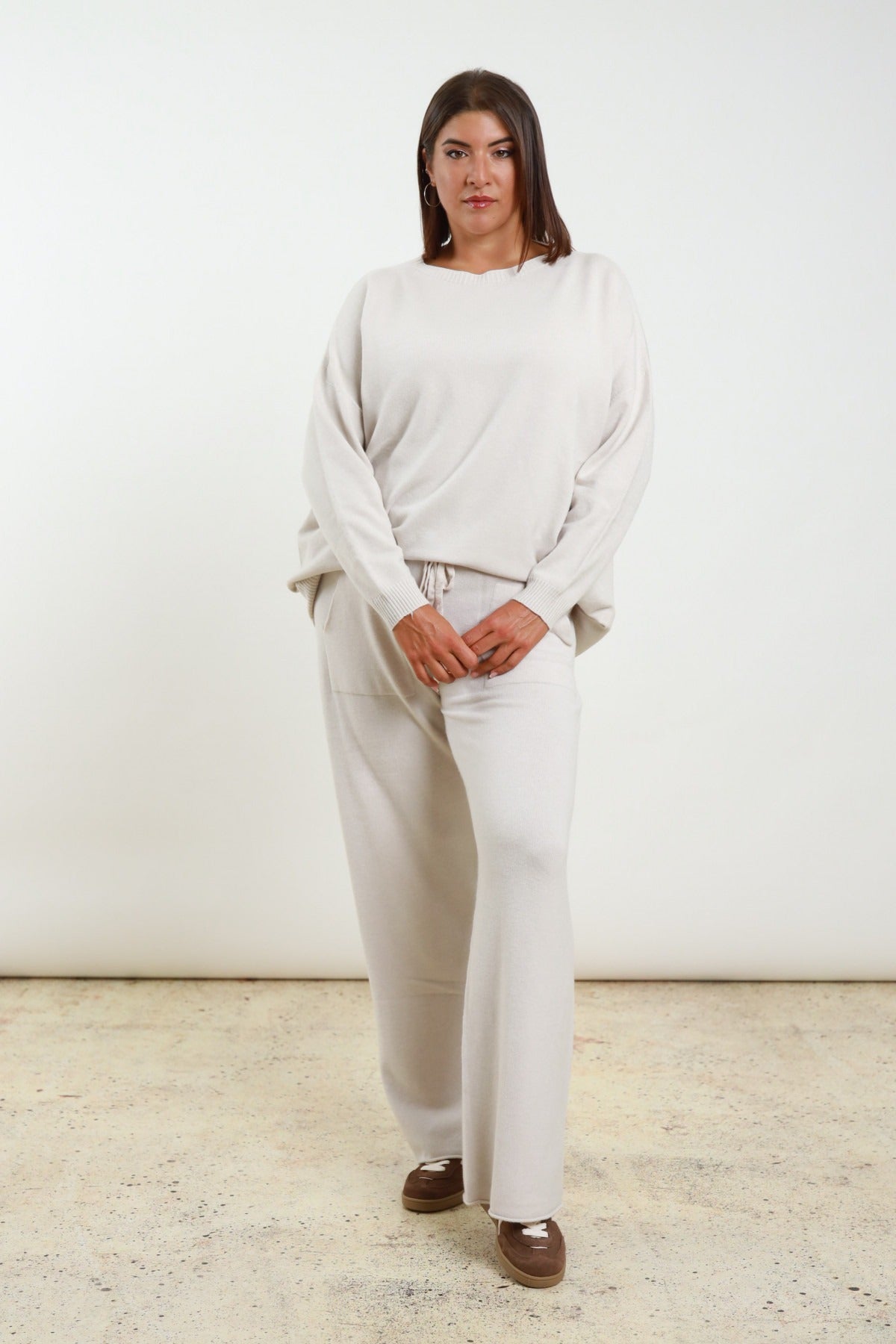 Pantaloni in maglia curvy Violetta