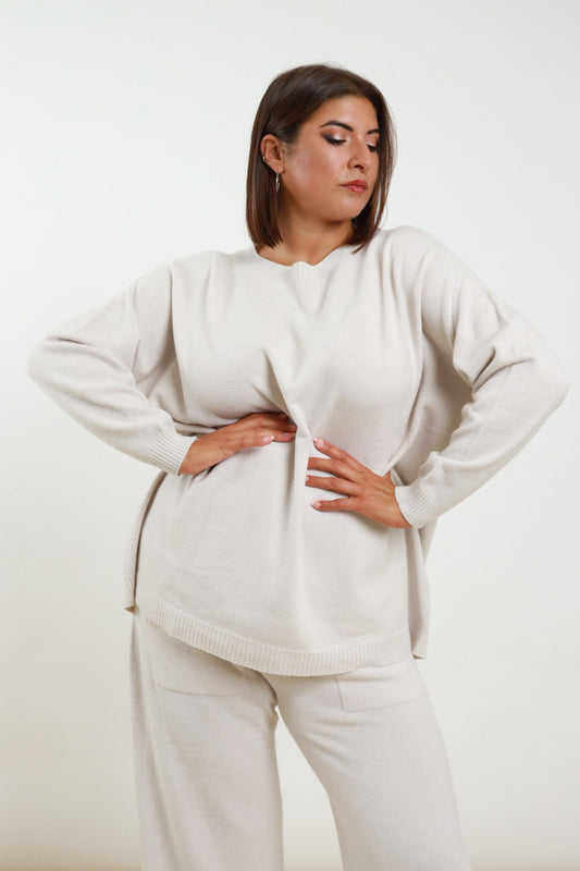 Maglia girocollo curvy Violetta