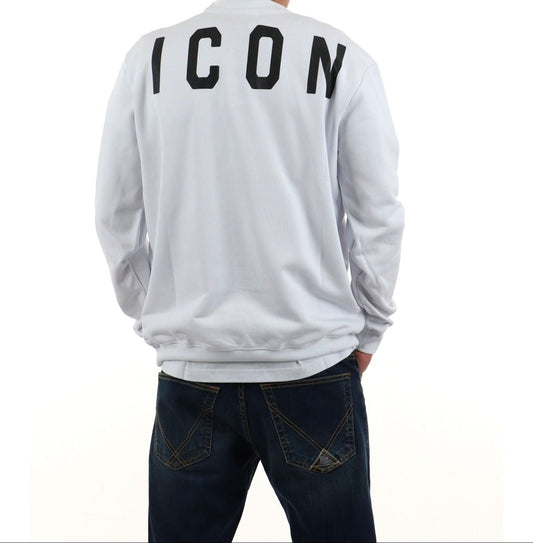 Felpa girocollo doppio logo basica