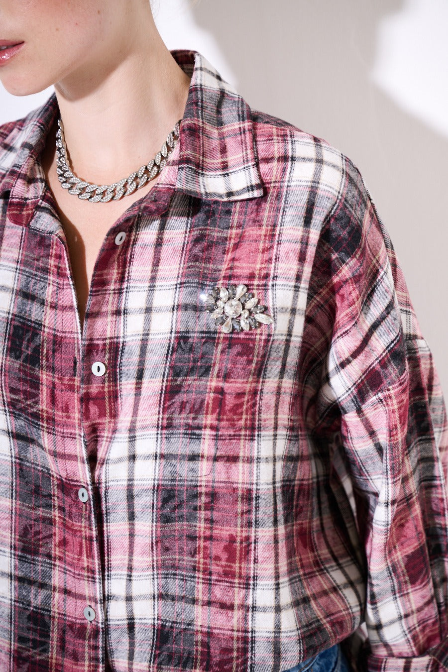 Camicia over quadro maltinto Oxalis