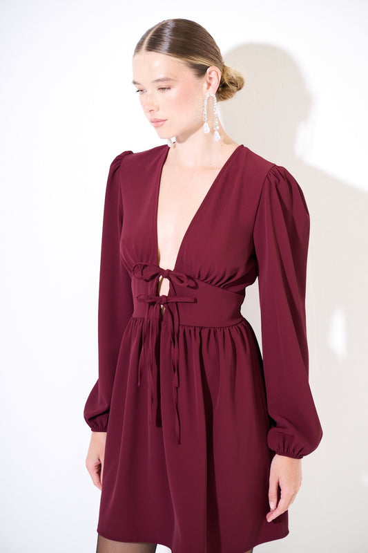 Abito corto con fiocchi cadi Senecio