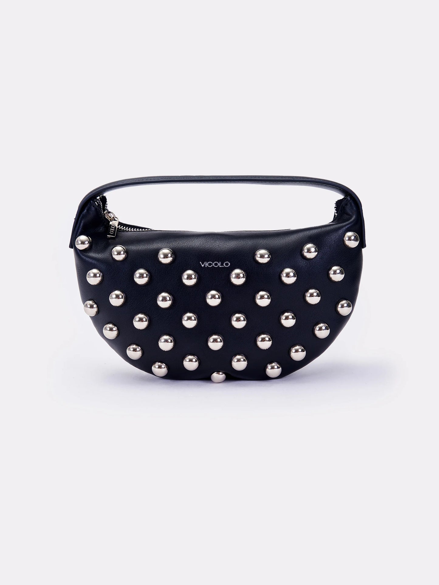 Borsa croissant studded Gelsovia