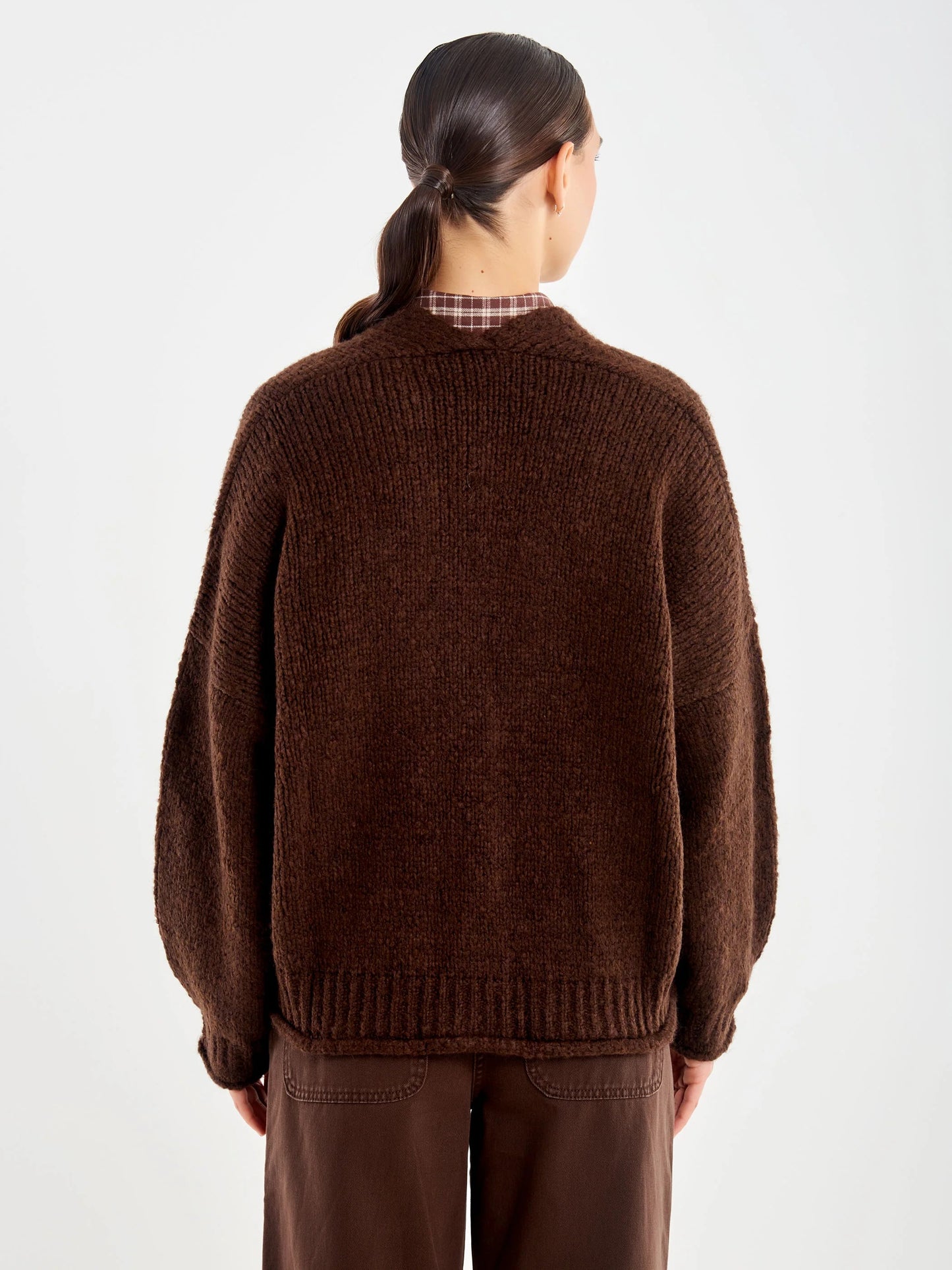 Maxi cardigan con bottoni Elenia