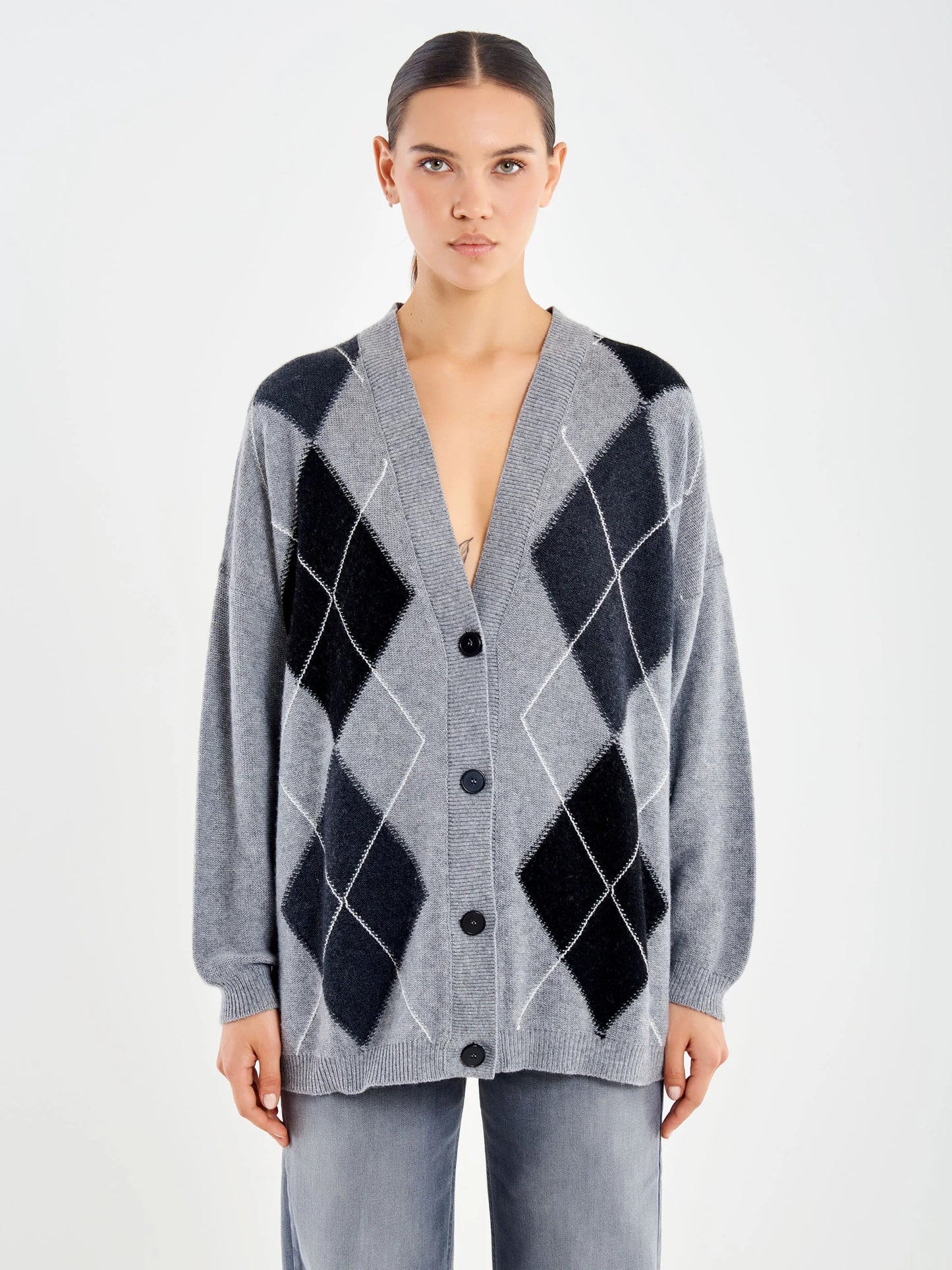 Cardigan a rombi Valesa