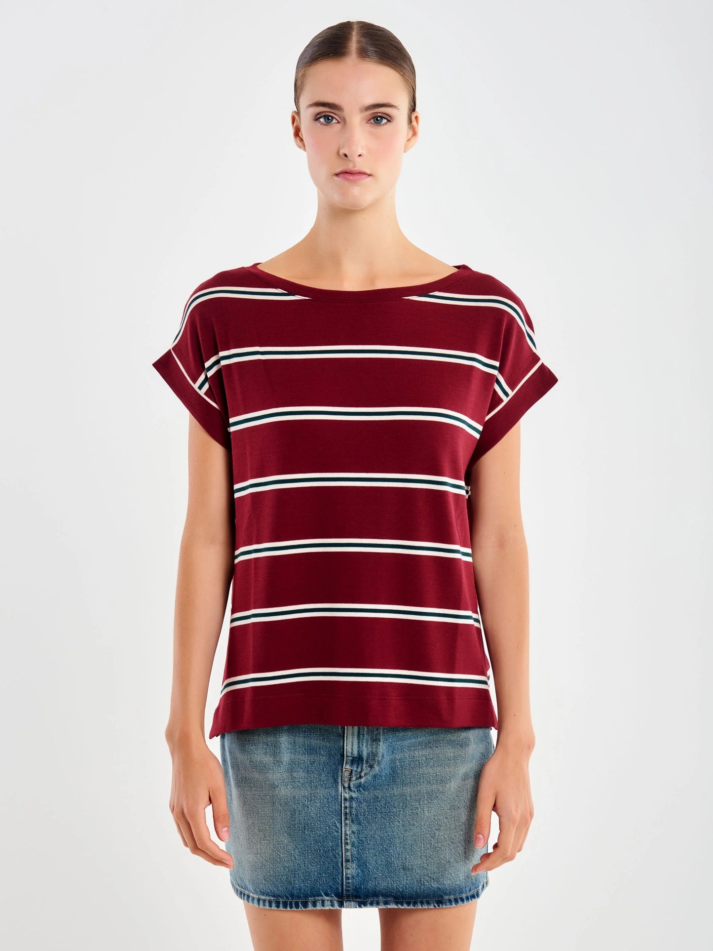 T-Shirt a righe a scatoletta