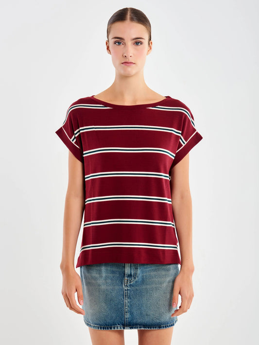 T-Shirt a righe a scatoletta