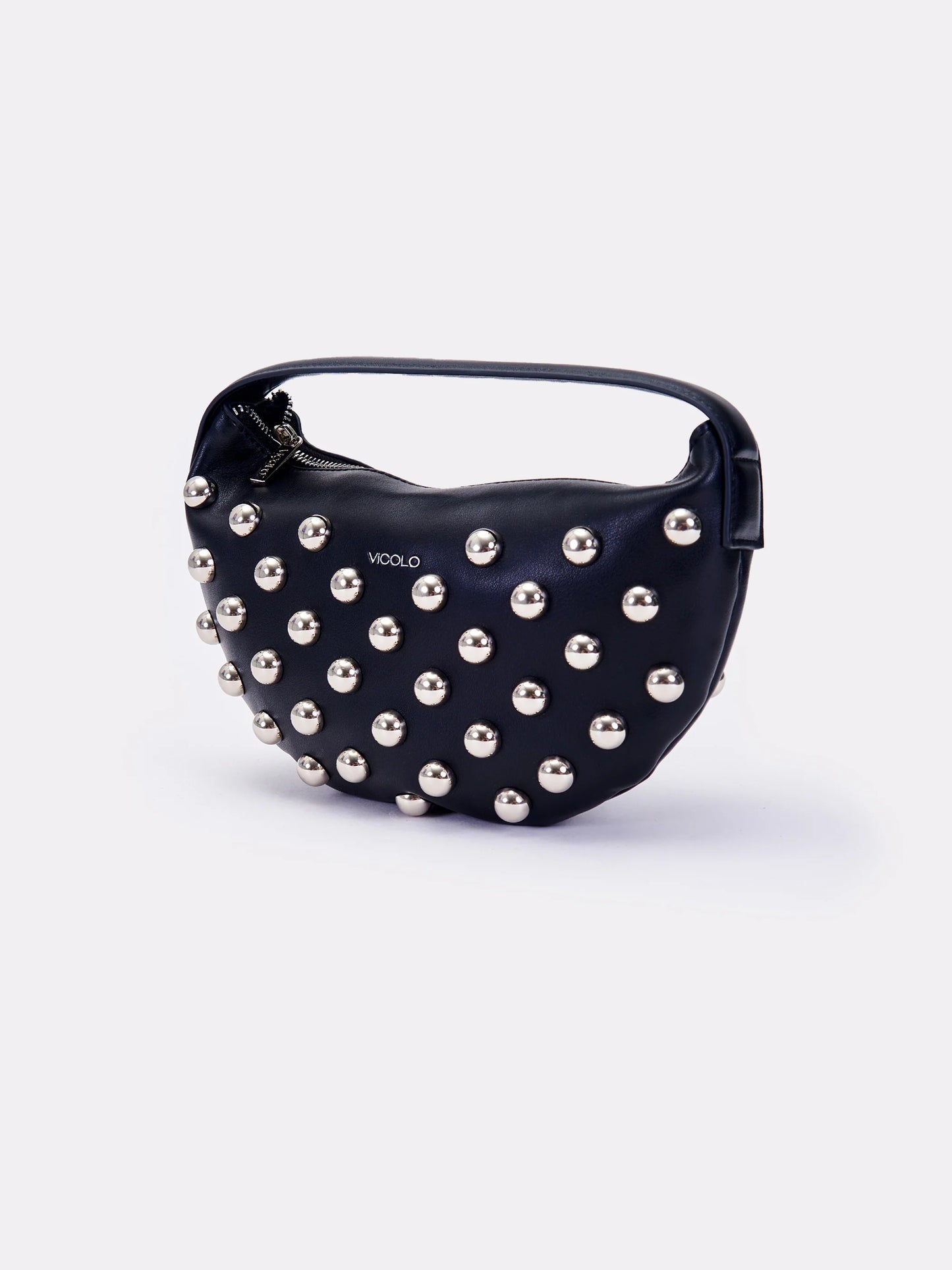 Borsa croissant studded Gelsovia