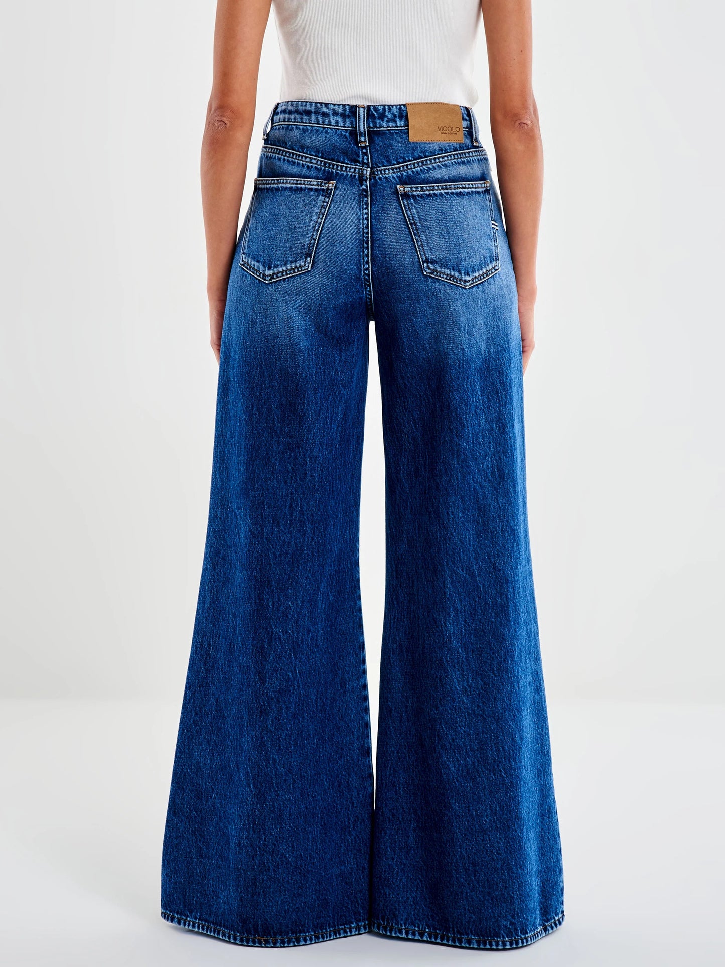 Jeans basic wide leg Sidney