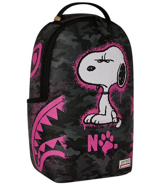 Zaino PEANUTS SNOOPY PINK STENCIL DLXSV