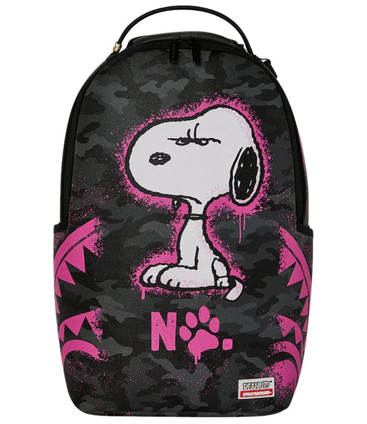Zaino PEANUTS SNOOPY PINK STENCIL DLXSV