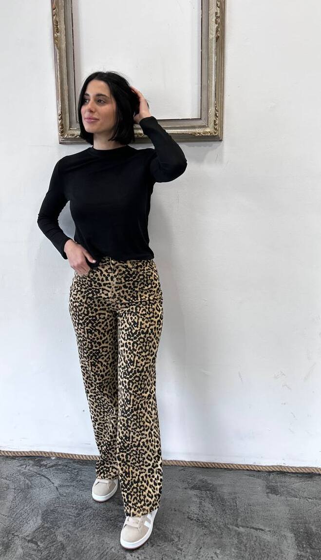 Pantaloni leopardati Noemi