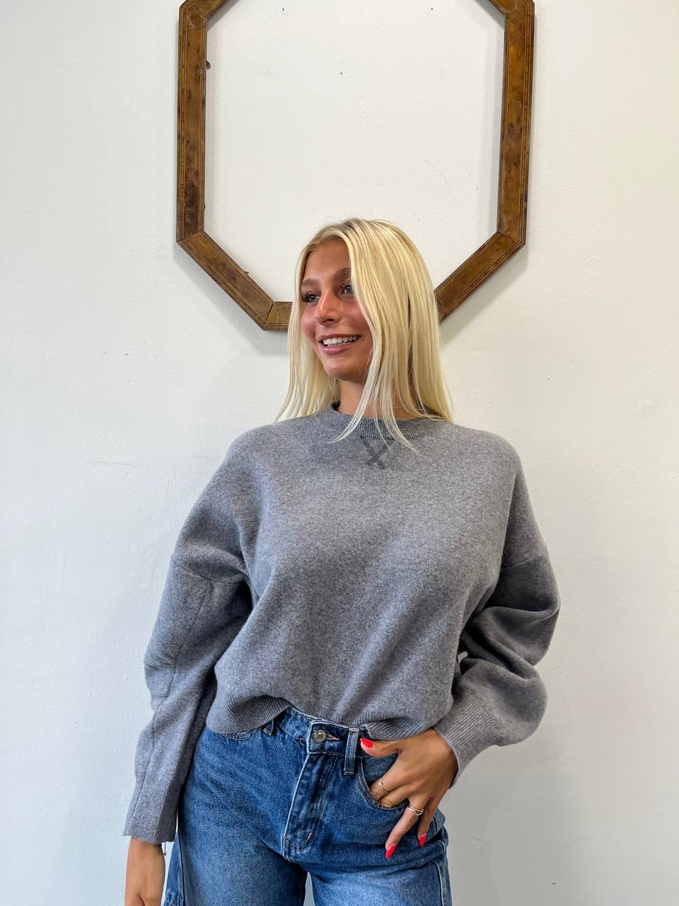 Maglione girocollo Bocca di leone