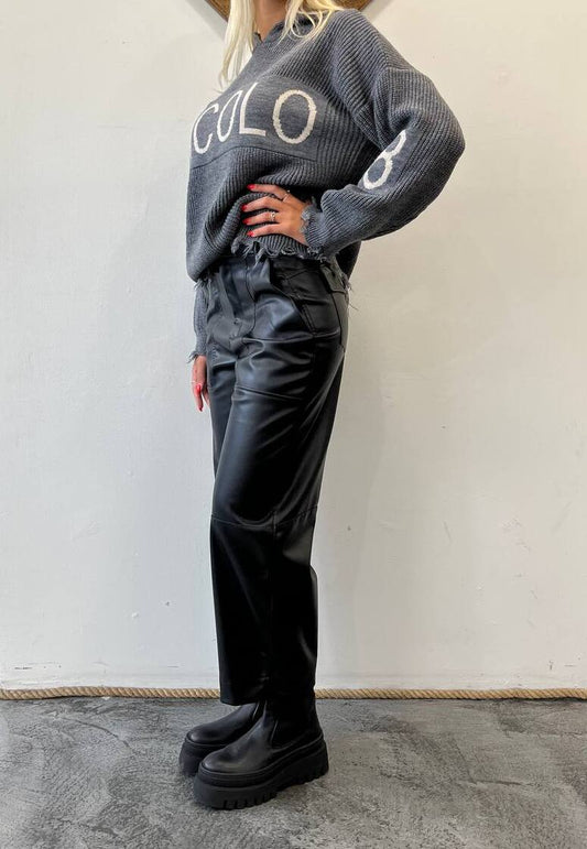 Pantaloni in ecopelle Yucca