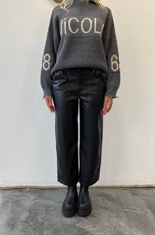 Pantaloni in ecopelle Yucca