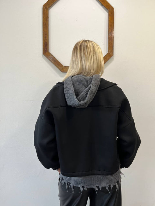 Giacca corta con cappuccio Verbena